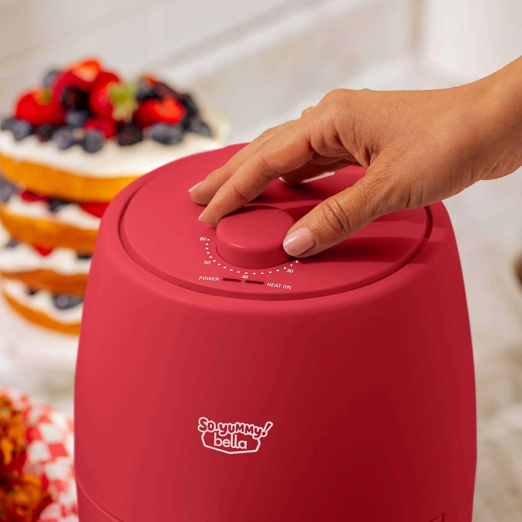 2.0qt Air Fryer  RED - Kaedas