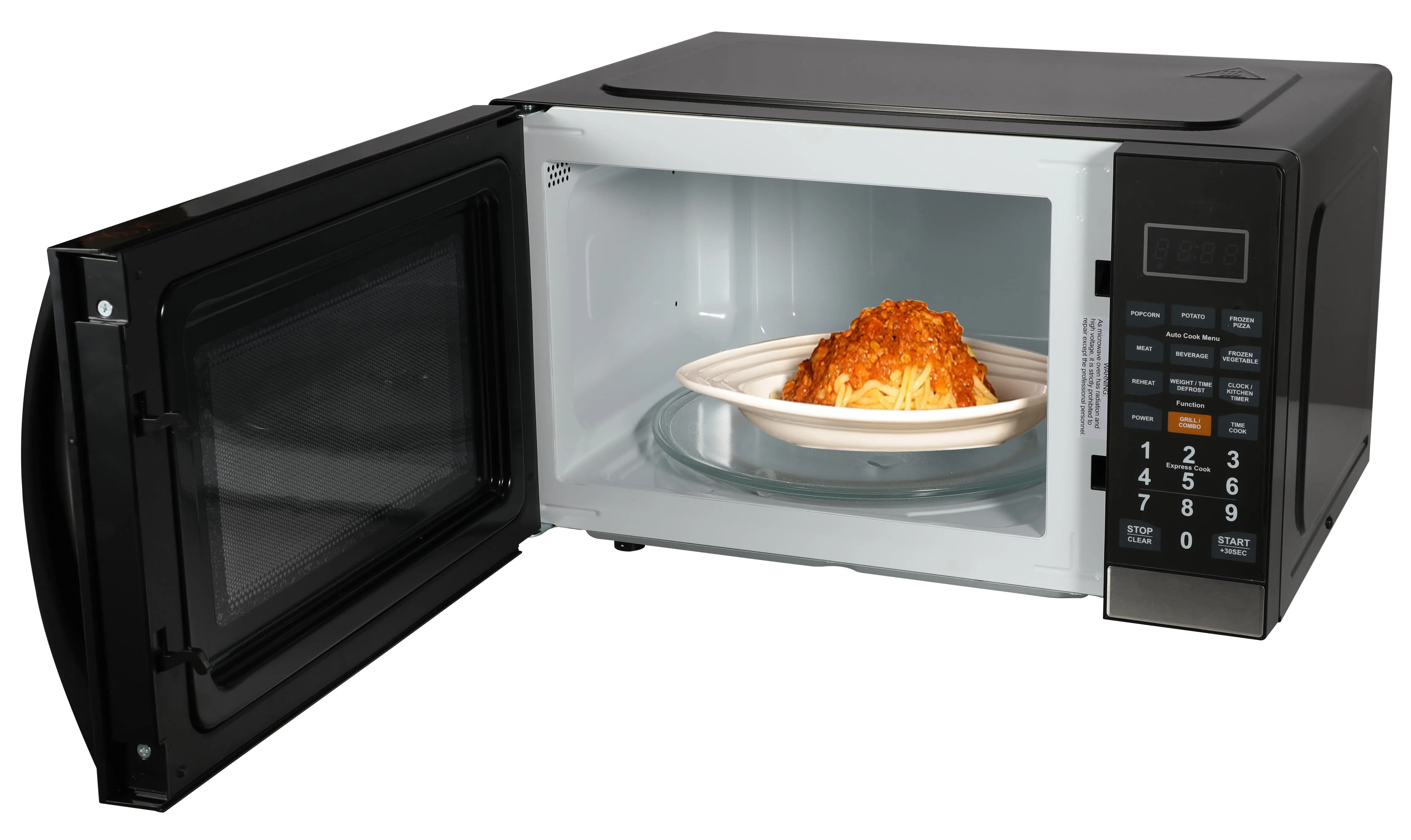 Emerson Radio Emerson 1.1 Cu Ft, 1100W Mirror Finish Countertop Microwave Oven with Grill, MWG1191SB - Kaedas