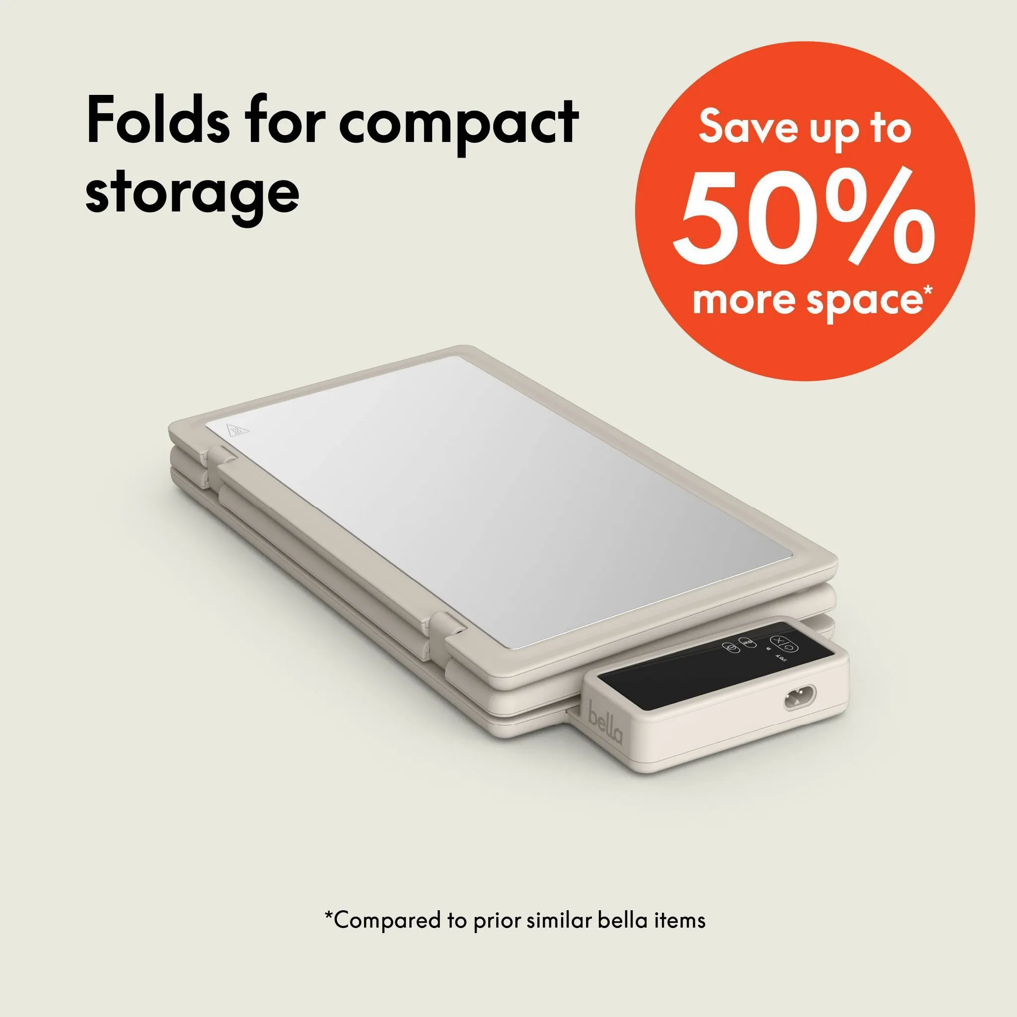 bella Fold and Store Warming Tray Oatmilk - Kaedas