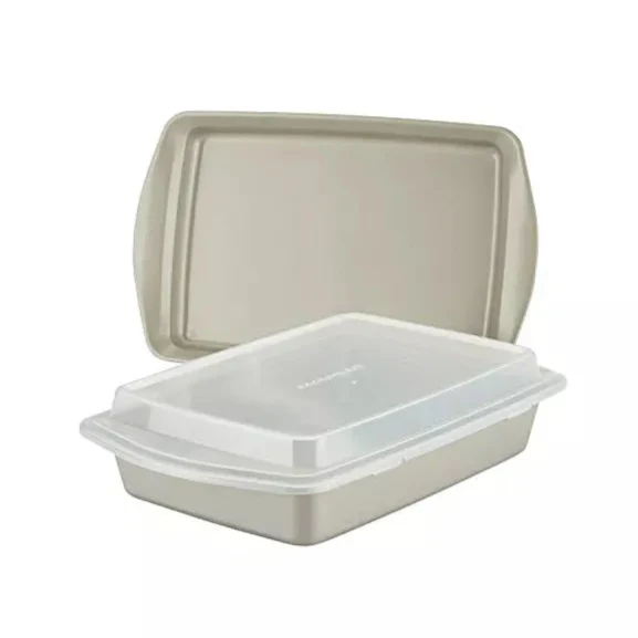 3 Piece Steel Nonstick Bakeware Set With Cover - Kaedas