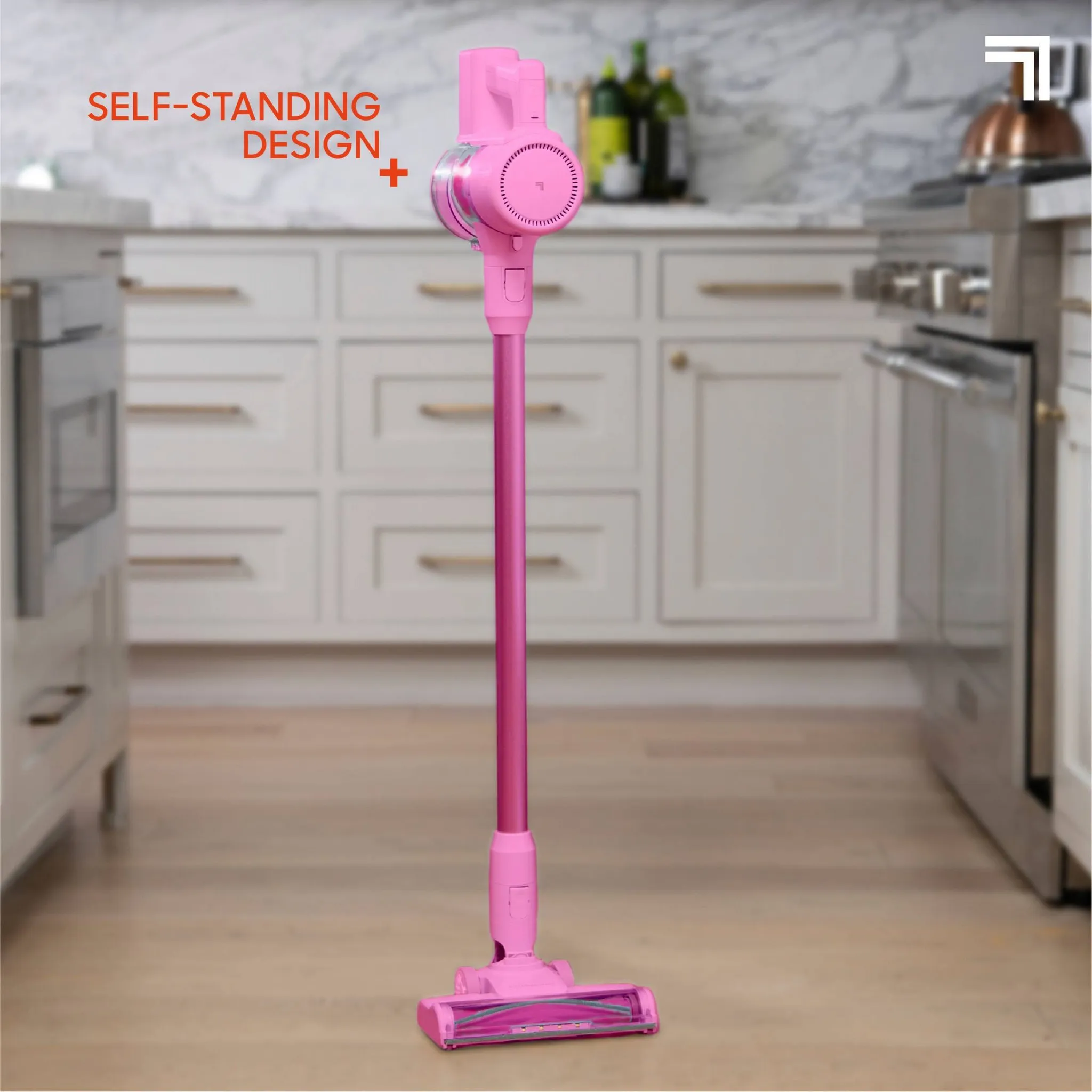 2-in-1 Brushed Motor Cordless Stick and Handheld Vacuum Pink - Kaedas