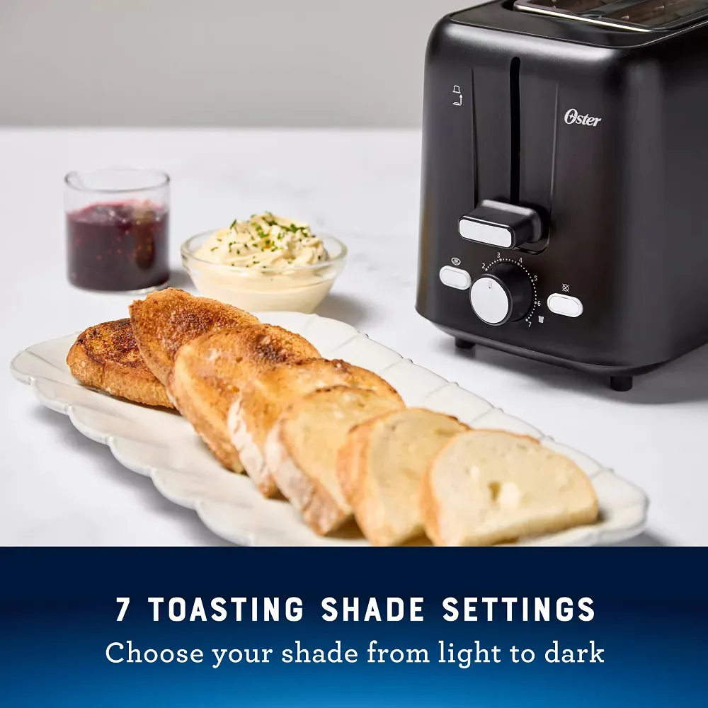 2-Slice Toaster with Extra-Wide Slots Black - Kaedas
