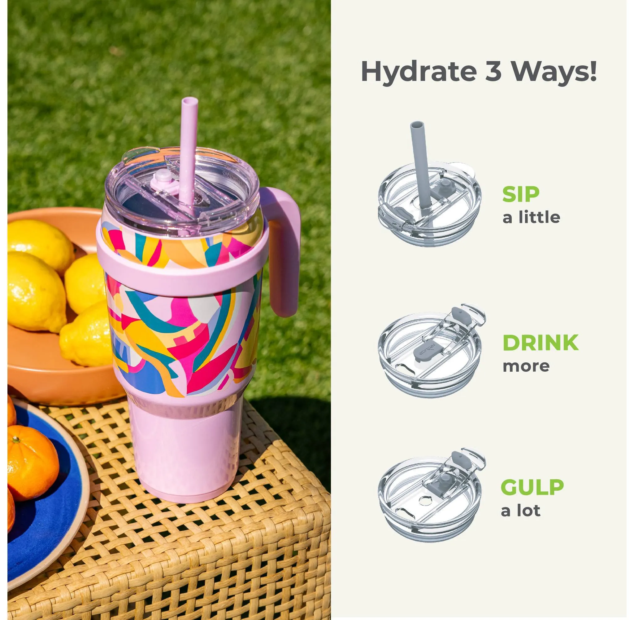 40oz Cold1 Vacuum Insulated Stainless Steel Straw Tumbler Mug - Paradise Pink - Kaedas