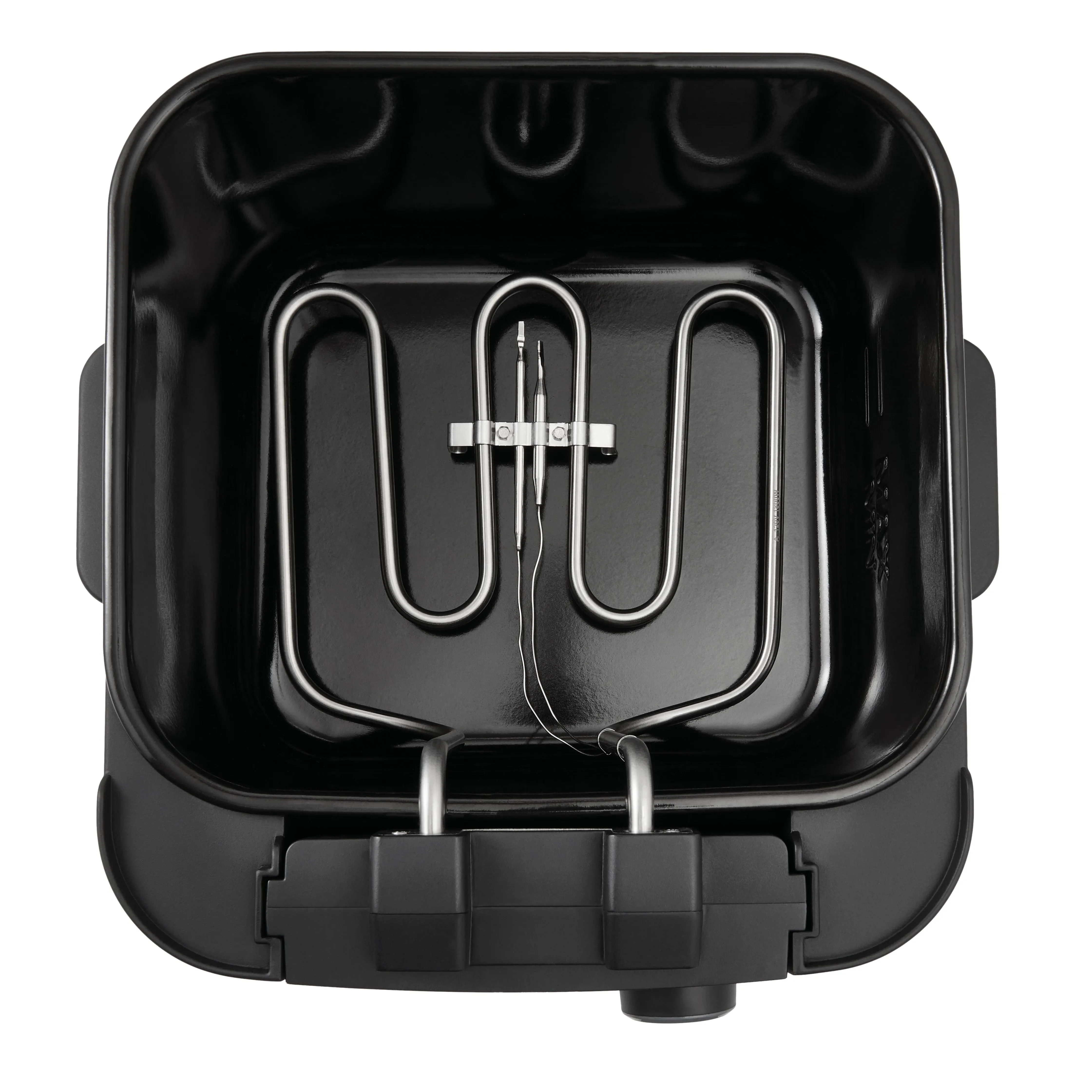 4L Electric Deep Fryer, Matte Black,  Stainless Lid, 1800W - Kaedas