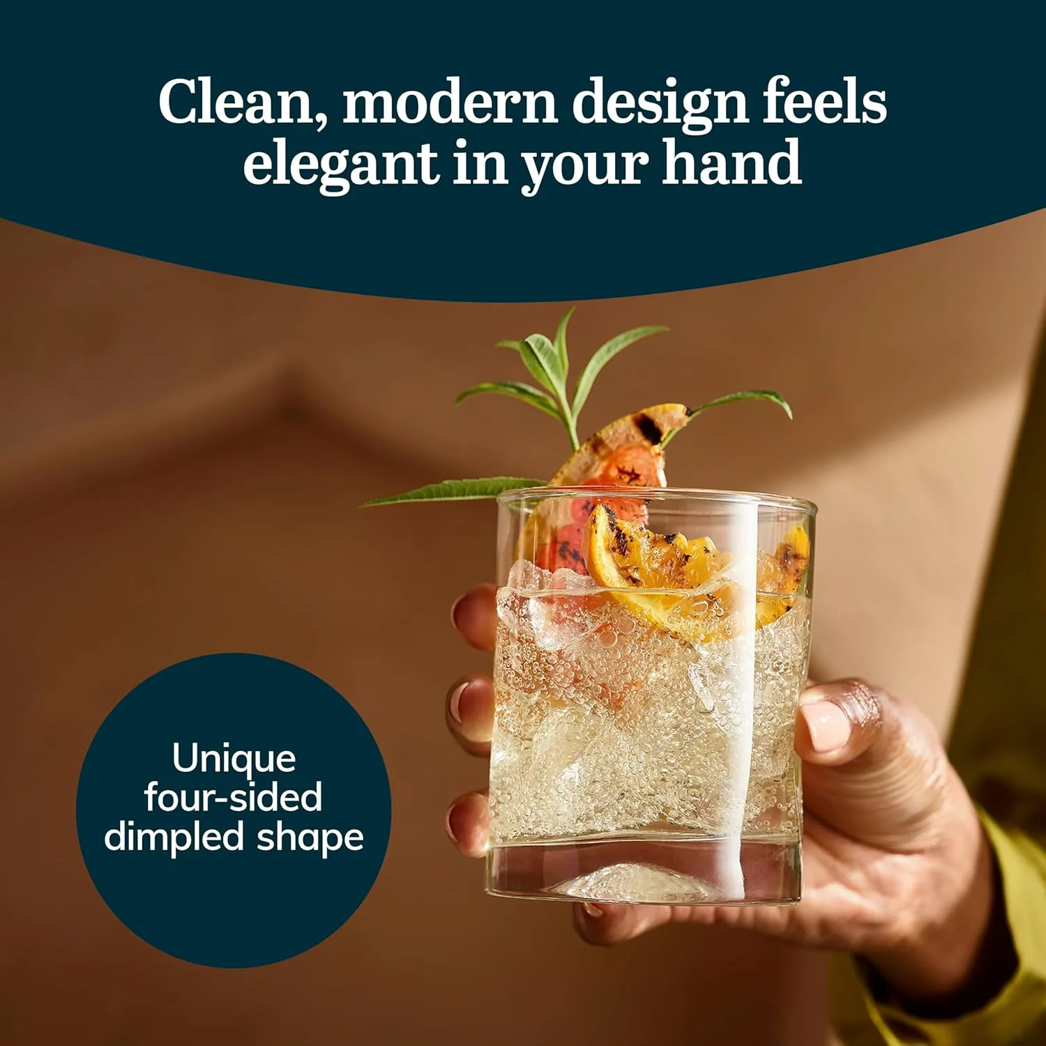 Impressions 16-Piece Tumbler and Rocks Glass Set 16 Piece Set Impressions - Kaedas