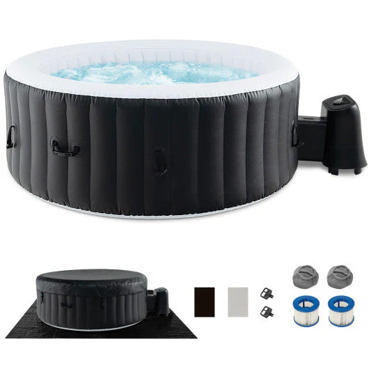 70/80 Inches Round SPA Pool Hottub With 110/130 Air Jets Electric Heater Pump-L - Kaedas