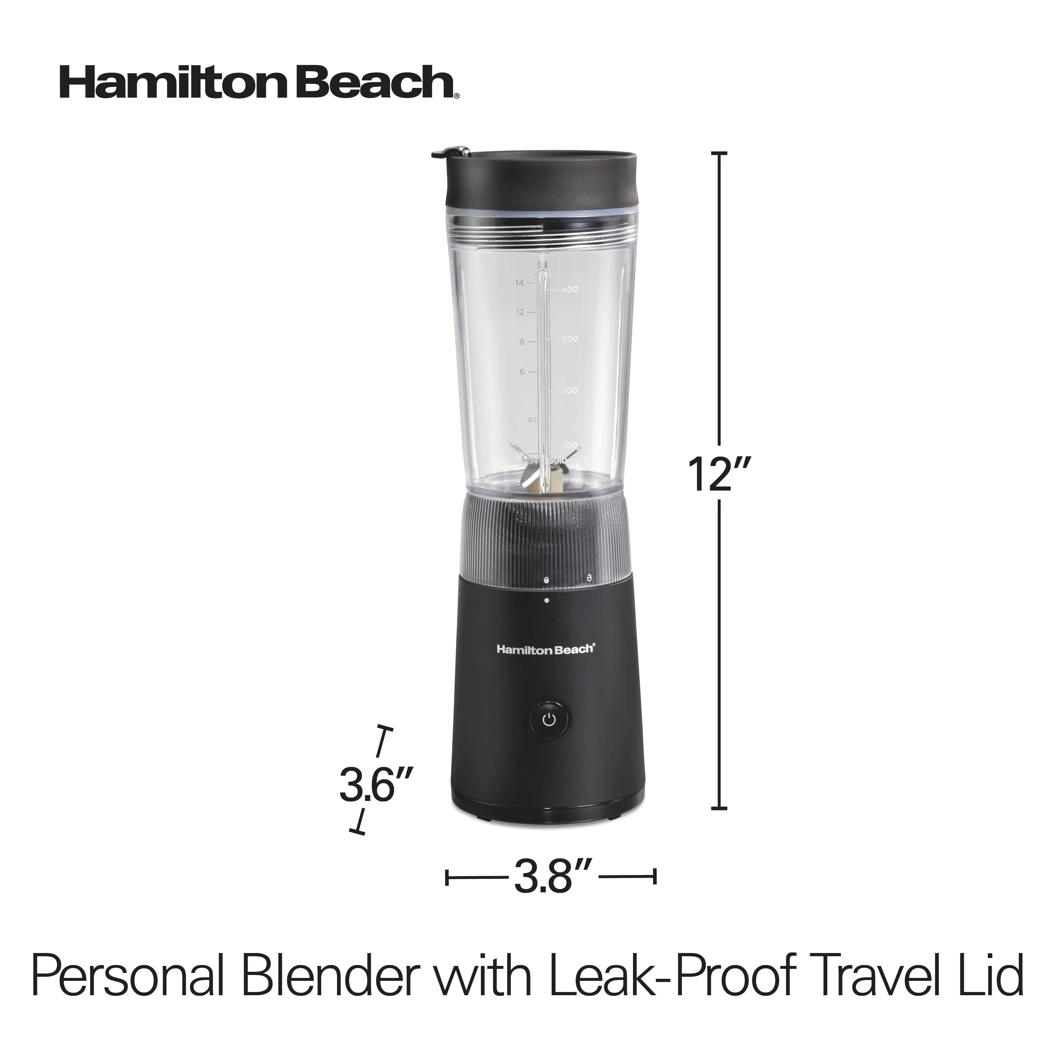 Hamilton Beach Personal Blender With Leak-Proof Travel Lid - Kaedas