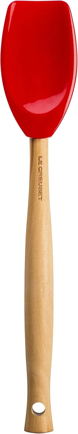 Silicone Utensil Set with Stoneware Crock - Cerise - Kaedas