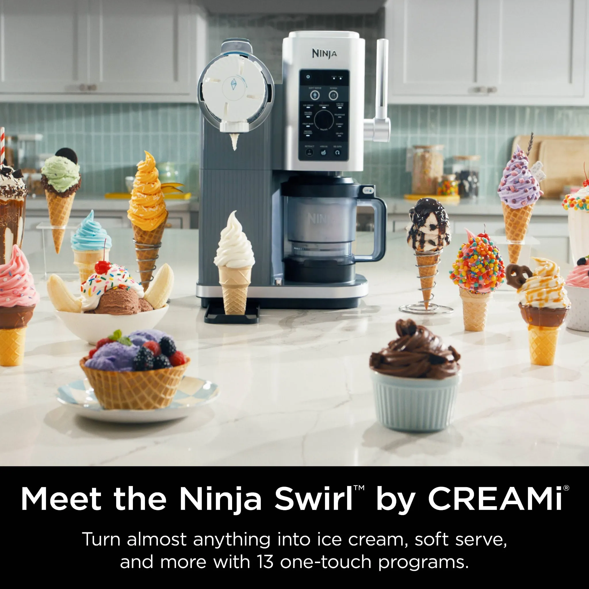 Swirl CREAMi Soft Serve and Ice Cream Machine - Kaedas