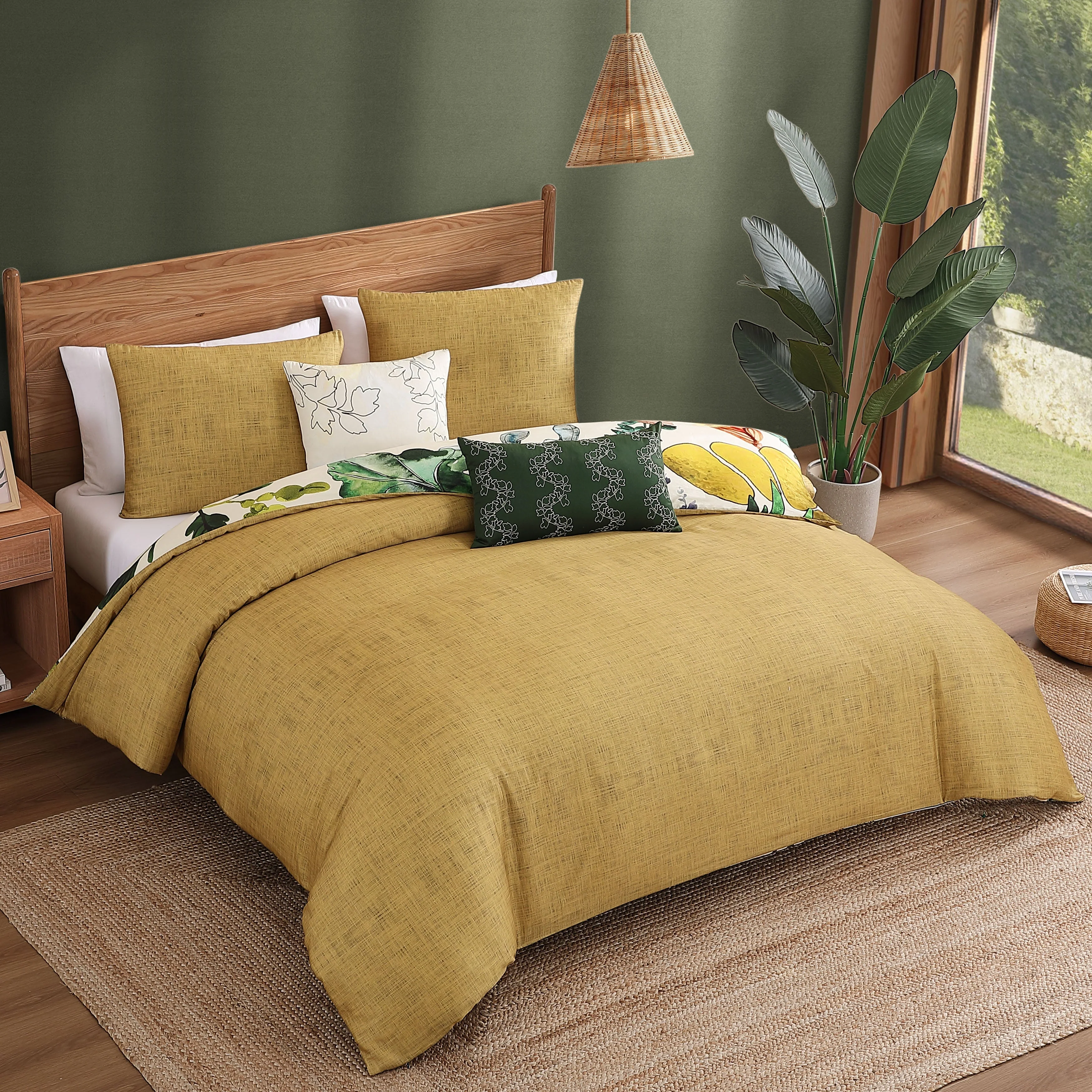 Bebejan Radiance 5 Piece Reversible Comforter Set - Kaedas