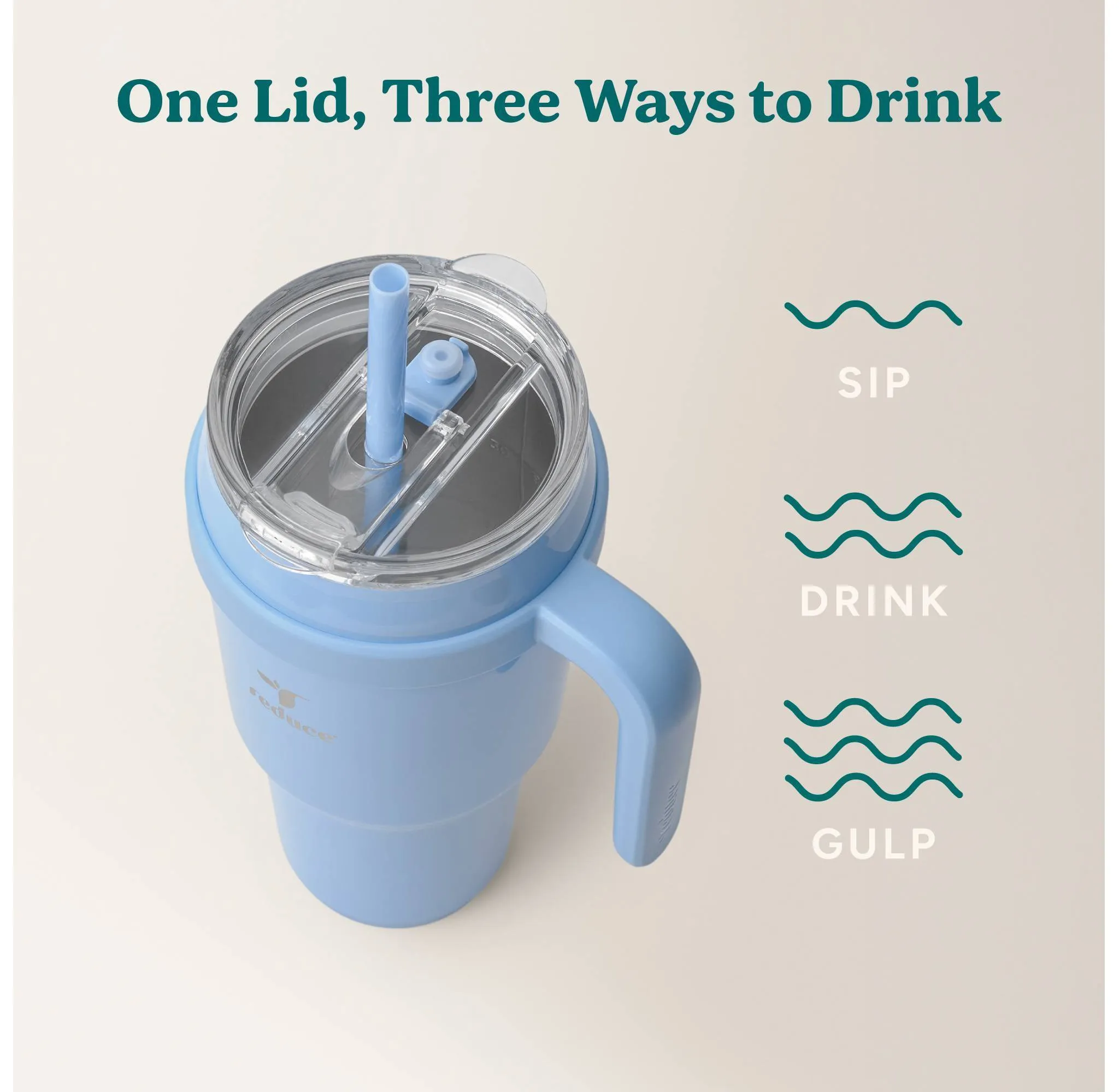 40oz Cold1 Vacuum Insulated Stainless Steel Straw Tumbler Mug - Glacier - Kaedas