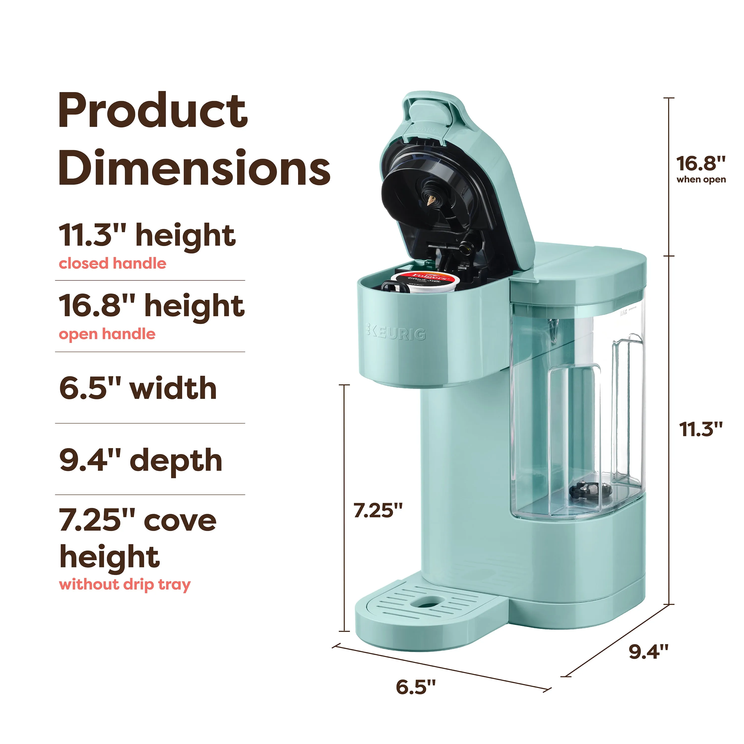 K-Express Essentials Coffee Maker - Seafoam Green - Kaedas