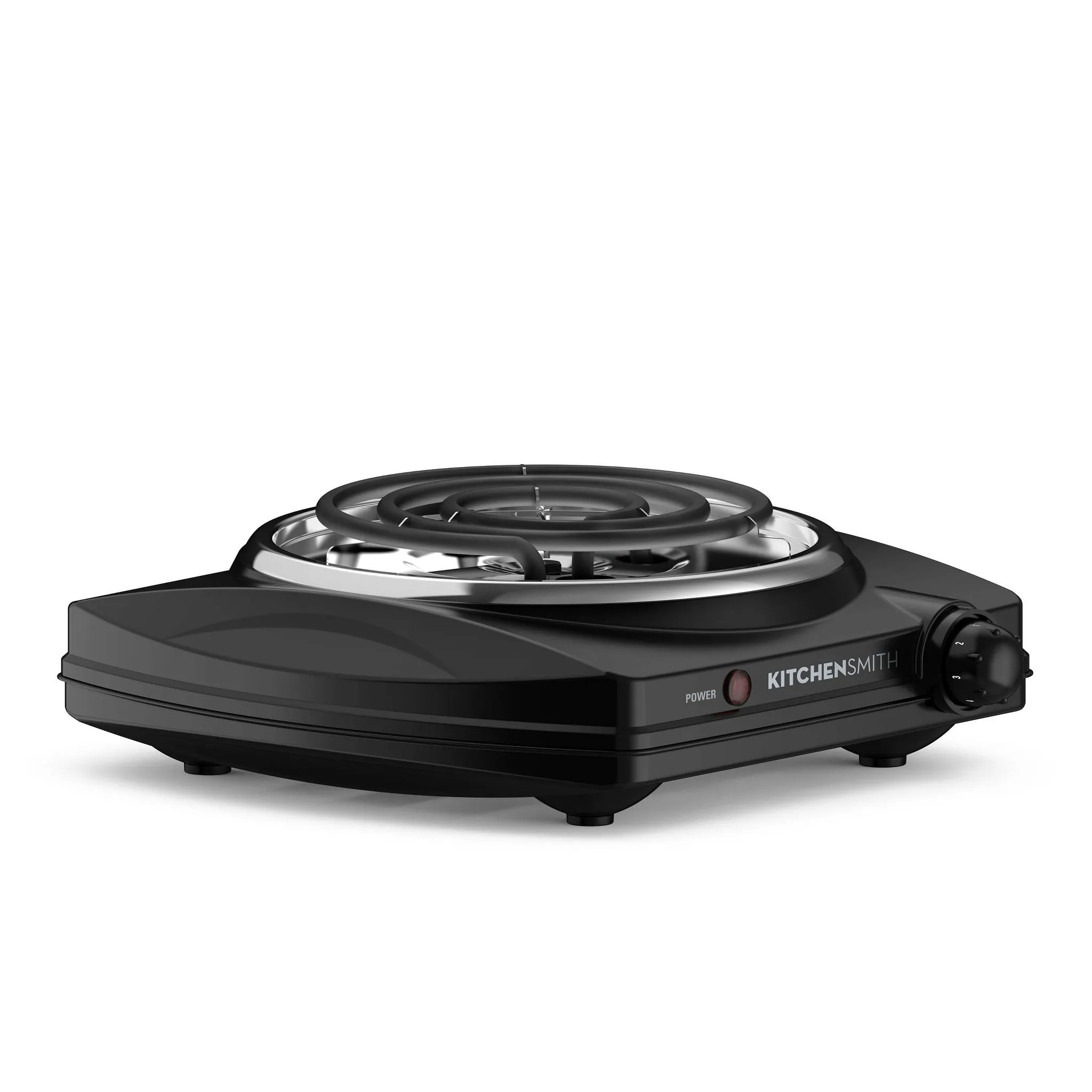 Single Coil Burner - 1000 Watt Electric Cooktop, Black - Kaedas