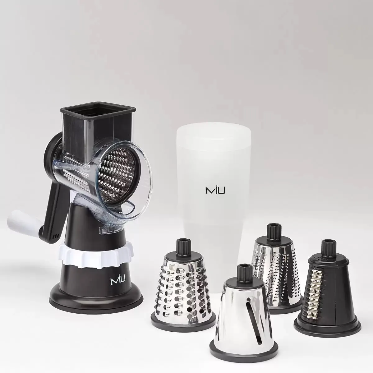 MIU France MIU Rotary Drum Grater with 4 Attachments (See Description) - Kaedas