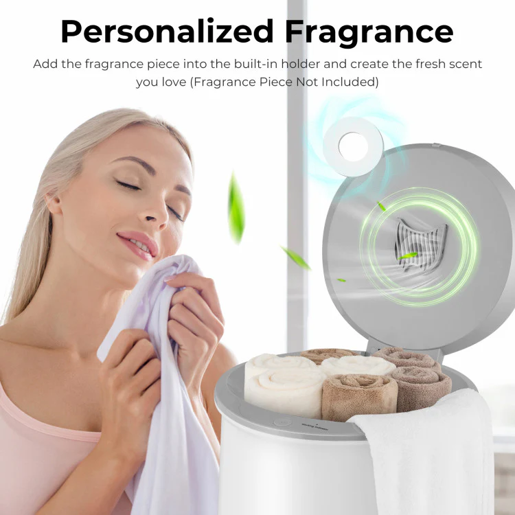 Towel Warmer Bucket With Auto Shut Off for Bathroom-Gray - Kaedas