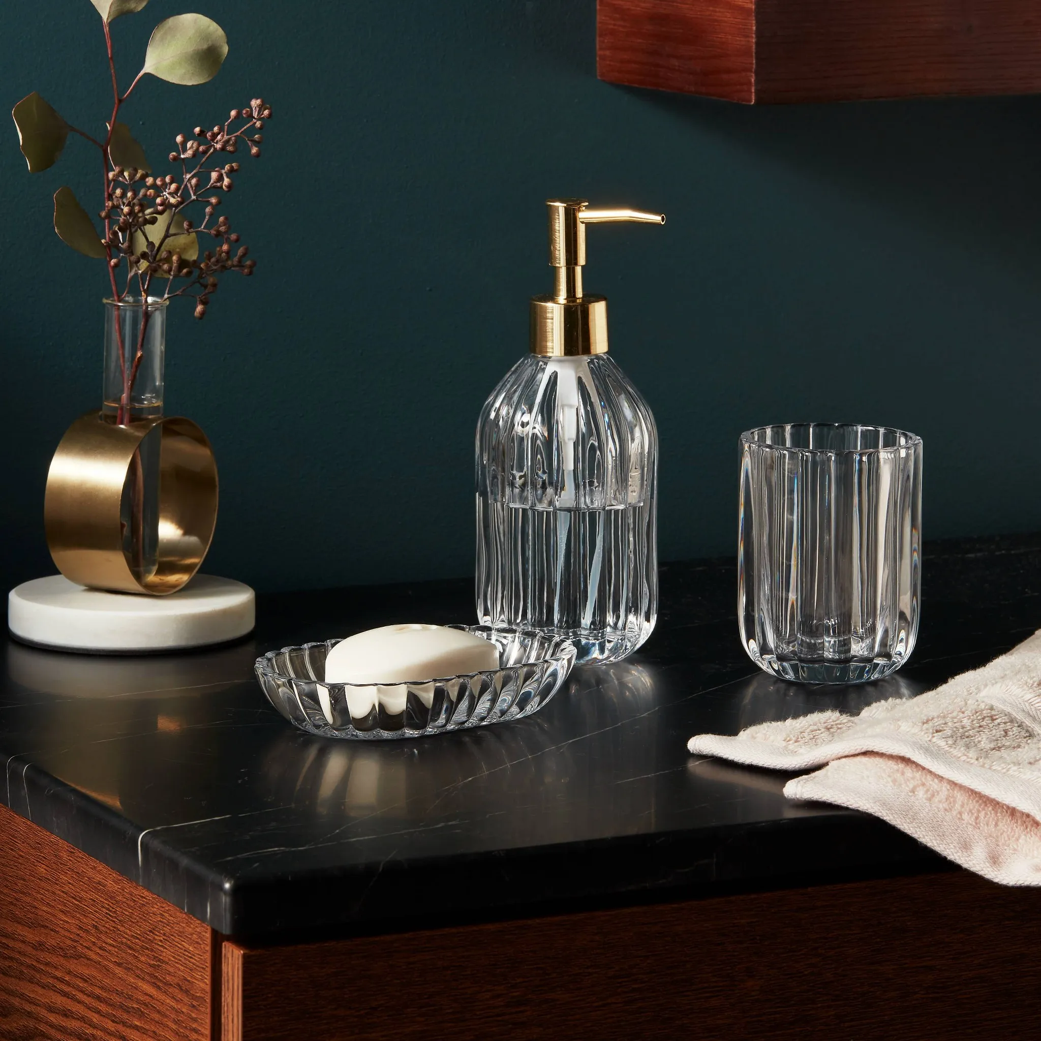 3-Piece Traditional Coordinate Bath Bundle Set - Kaedas