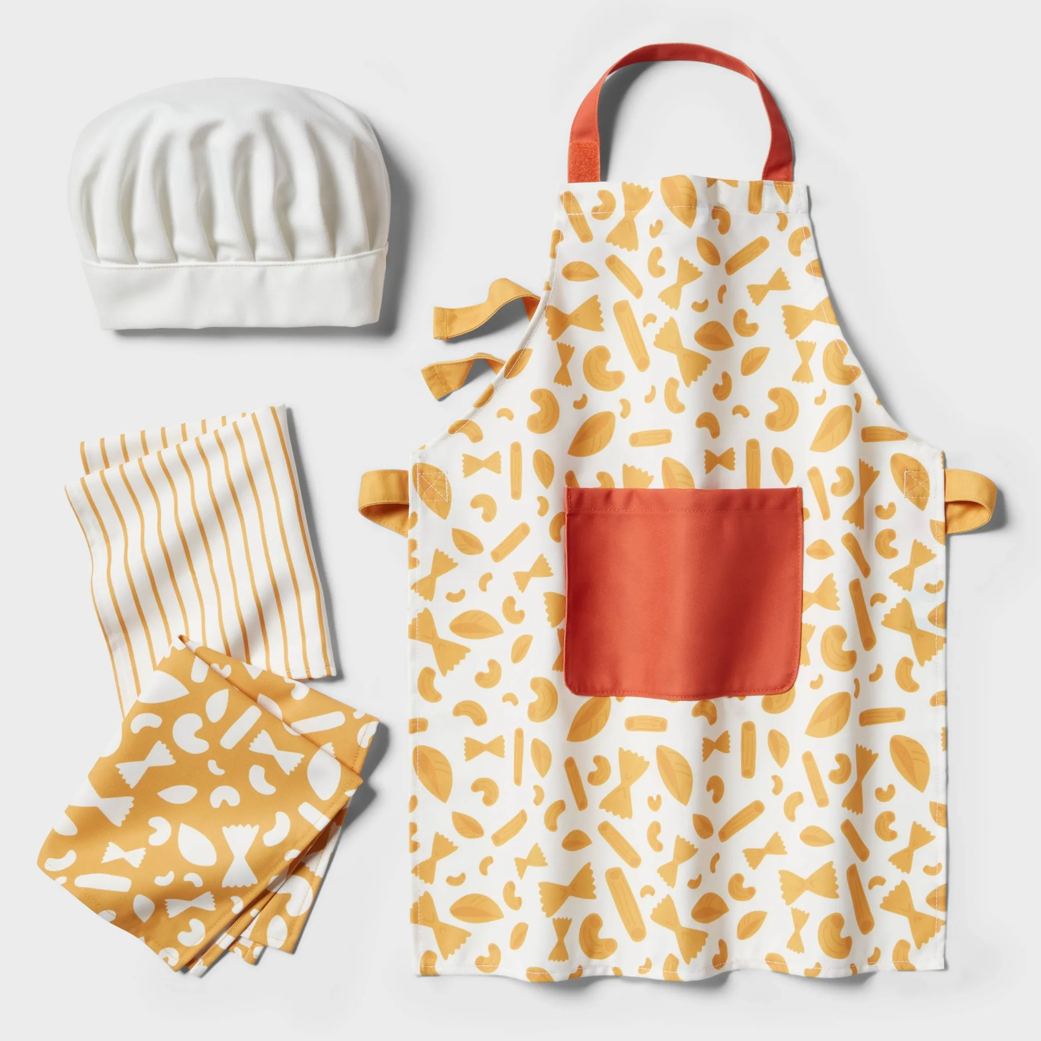 Kids' Apron Set with Chef Hat - Kaedas
