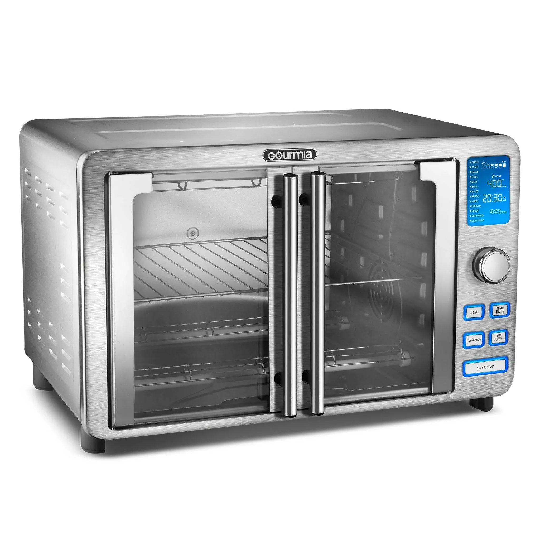 9-Slice Digital Air Fryer Oven with 14 One-Touch Cooking Functions and Auto French Doors (See Description) - Kaedas