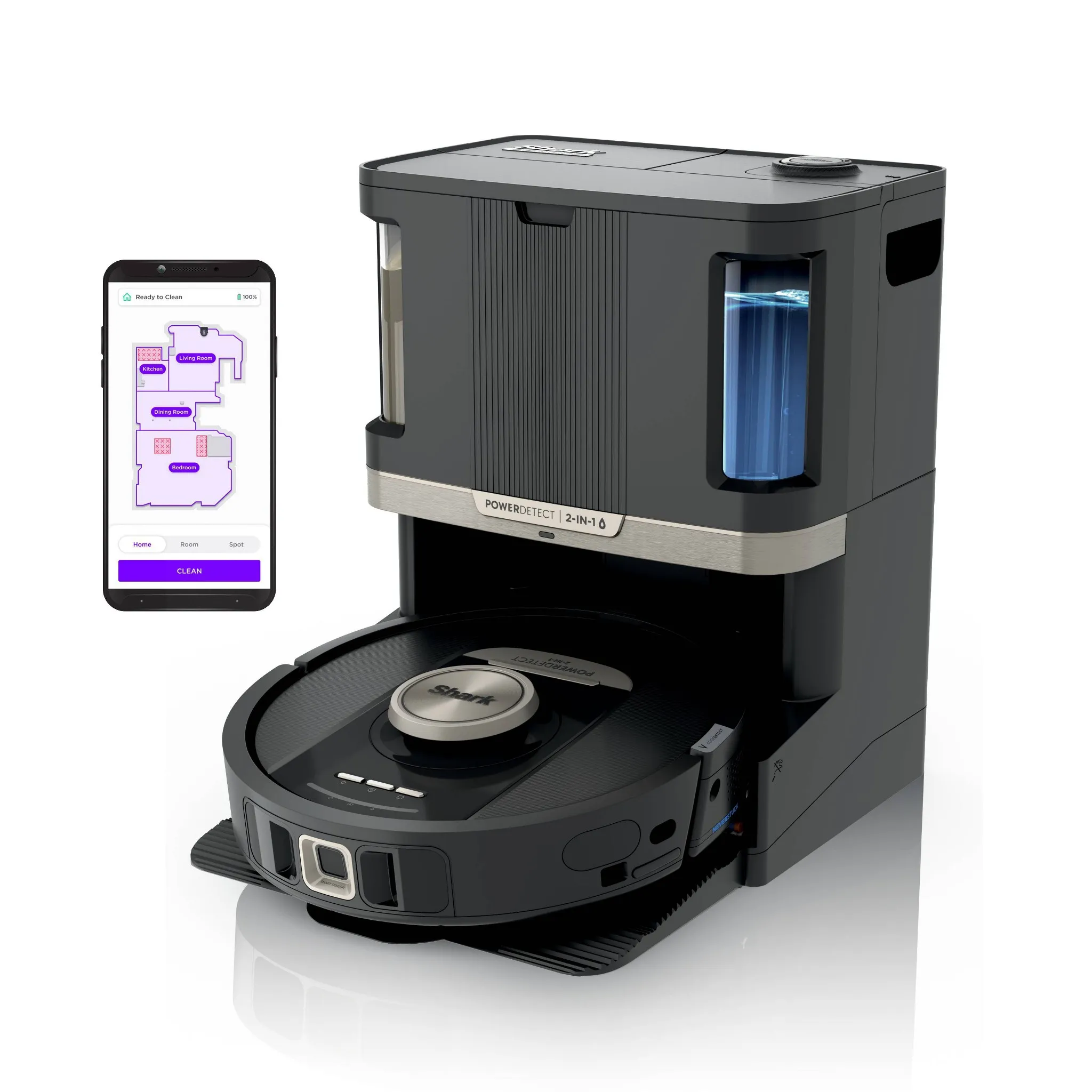 Power Detect 2-In-1 Robot Vacuum And Mop With NeverTouch Pro Base - RV2820ZE - Kaedas