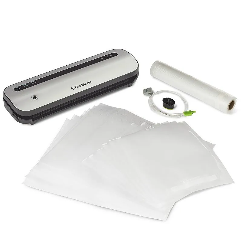 Space-Saving Vacuum Sealer with Bags, VS1230 - Silver - Kaedas