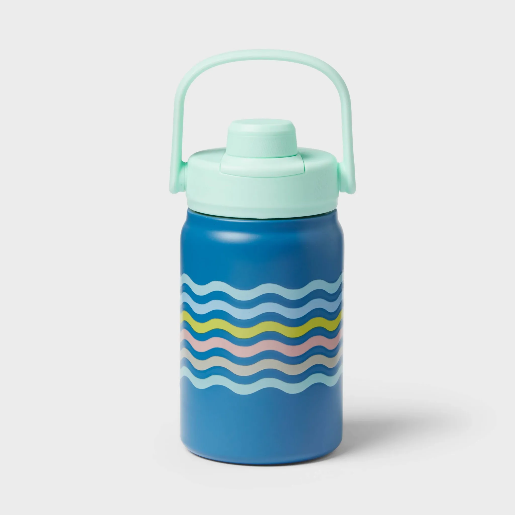 12oz Striped Water Bottle Mint - Kaedas