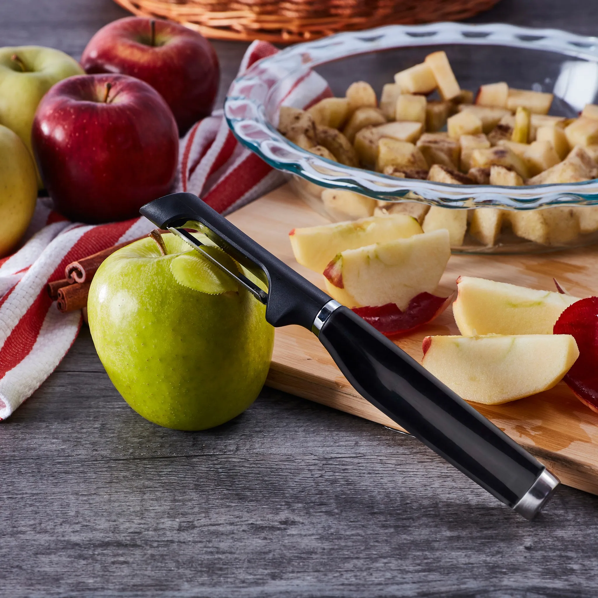 15-Piece Stainless Steel and Plastic Tool Set - Black - Kaedas