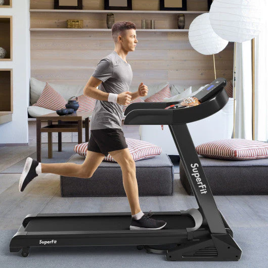 3.75HP Electric Folding Treadmill With Auto Incline 12 Program APP Control - Kaedas