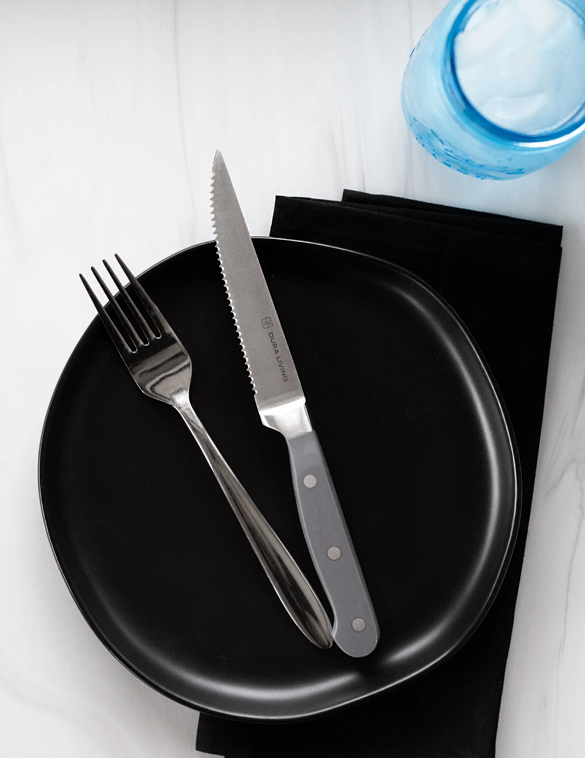 Superior Set of 8 Steak Knives - Gray - Kaedas