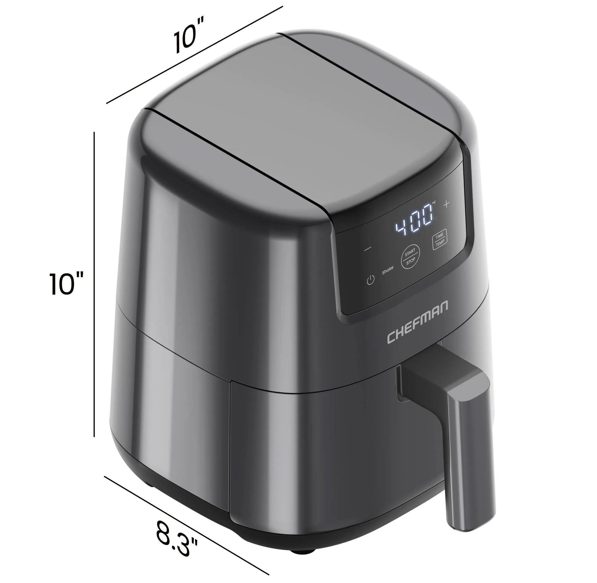 2qt TurboFry Touch Digital Air Fryer- Gray - Kaedas