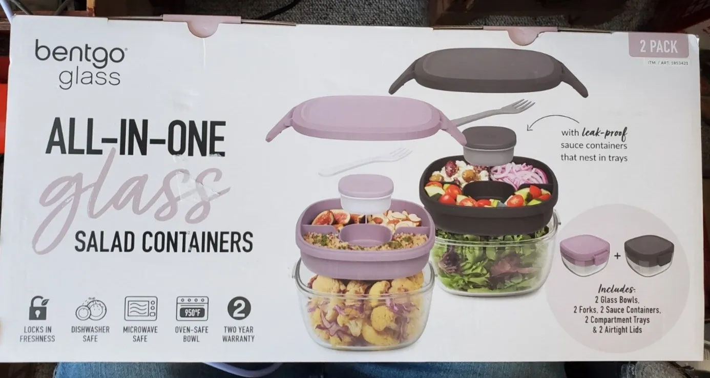 2-Pack Glass Food Storage Container (See Description) - Kaedas