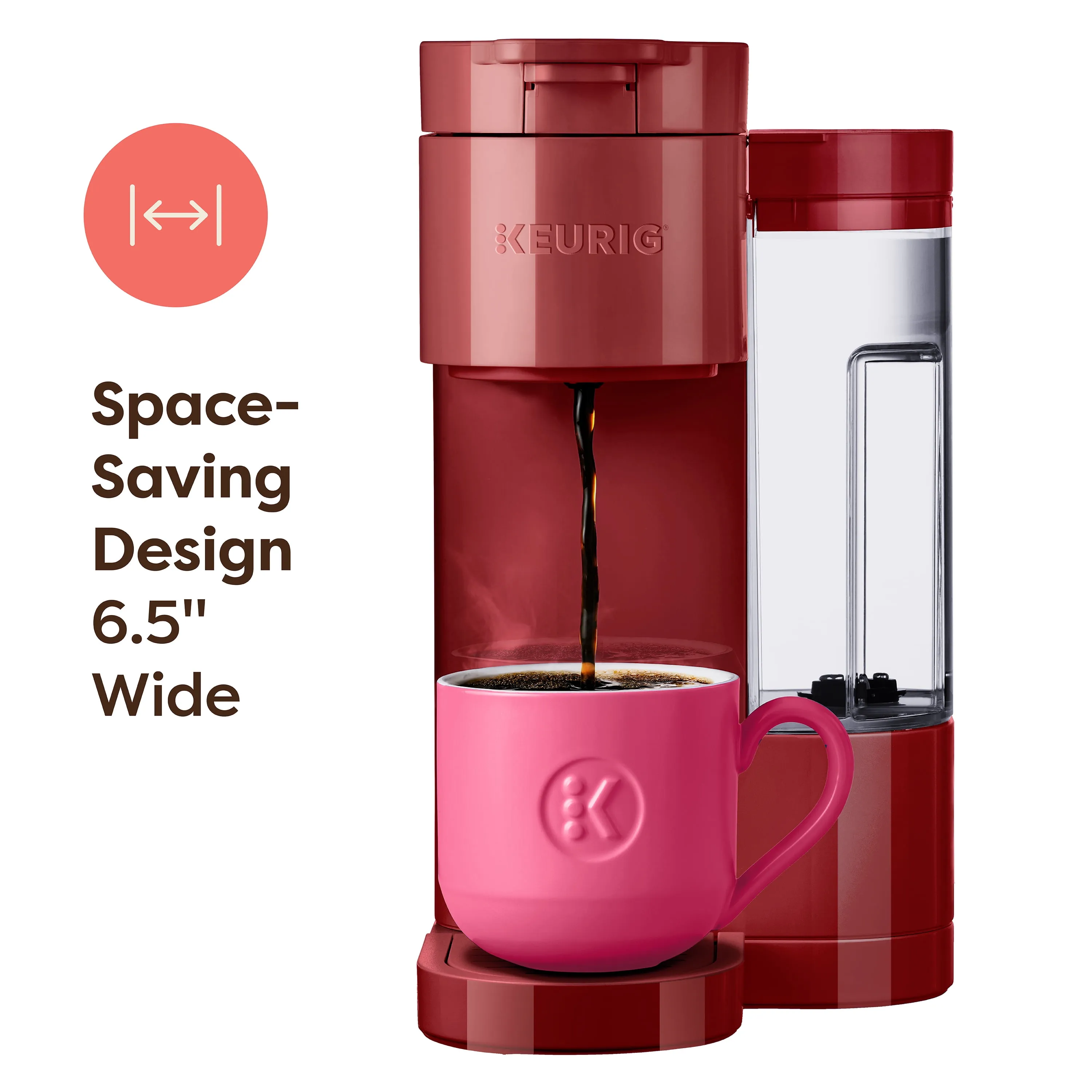 K-Express Essentials Single-Serve K-Cup Pod Coffee Maker - Red - Kaedas