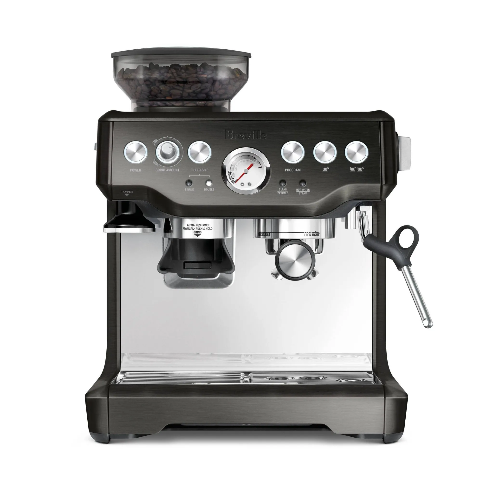 Espresso Machine - Black Stainless Steel - Kaedas