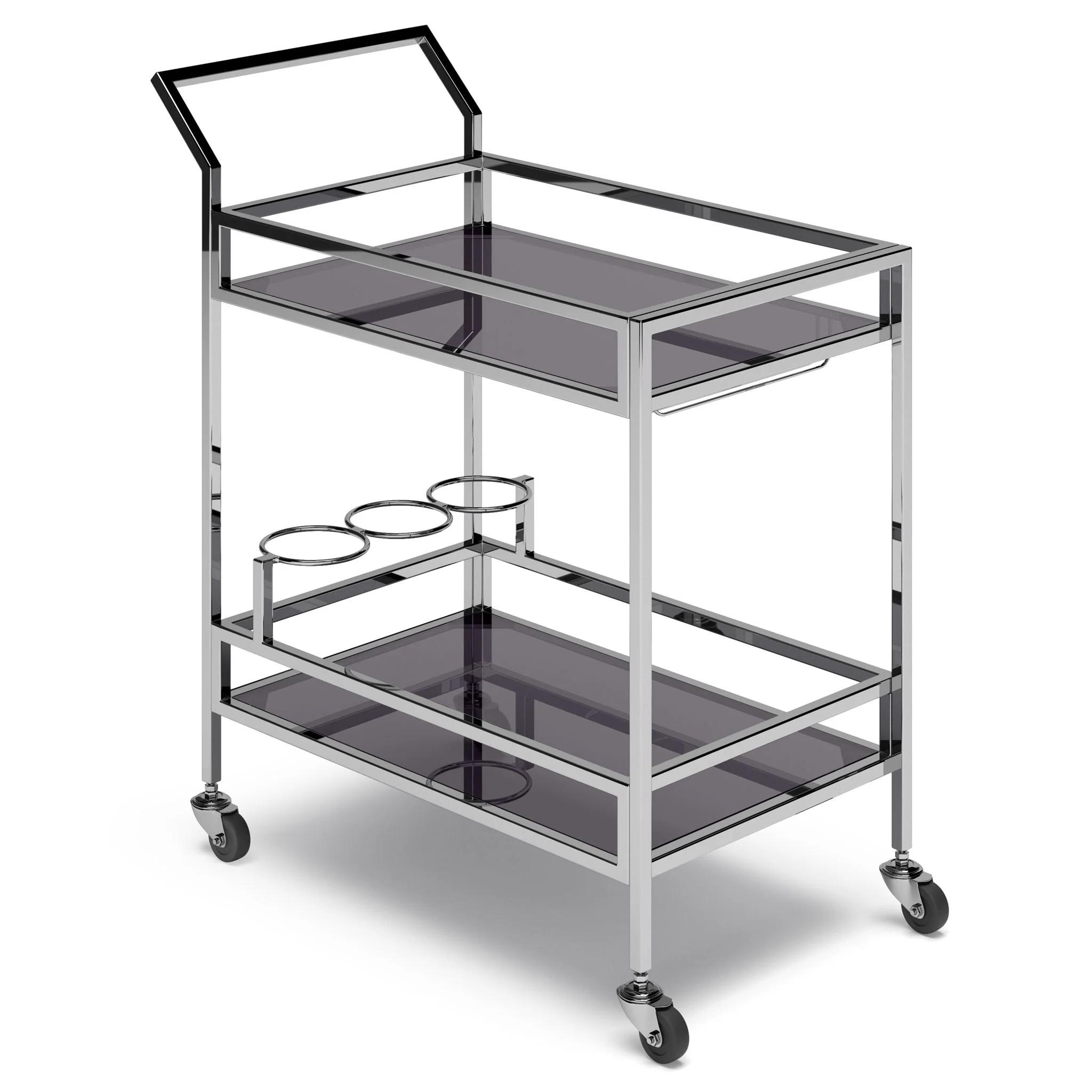 Watts - Bar Cart - Chrome - Kaedas