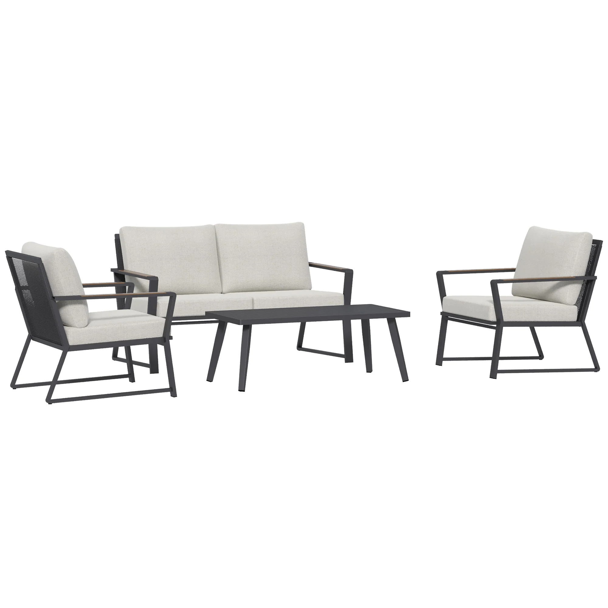 Outsunny 4 Piece Patio Furniture Set - Kaedas
