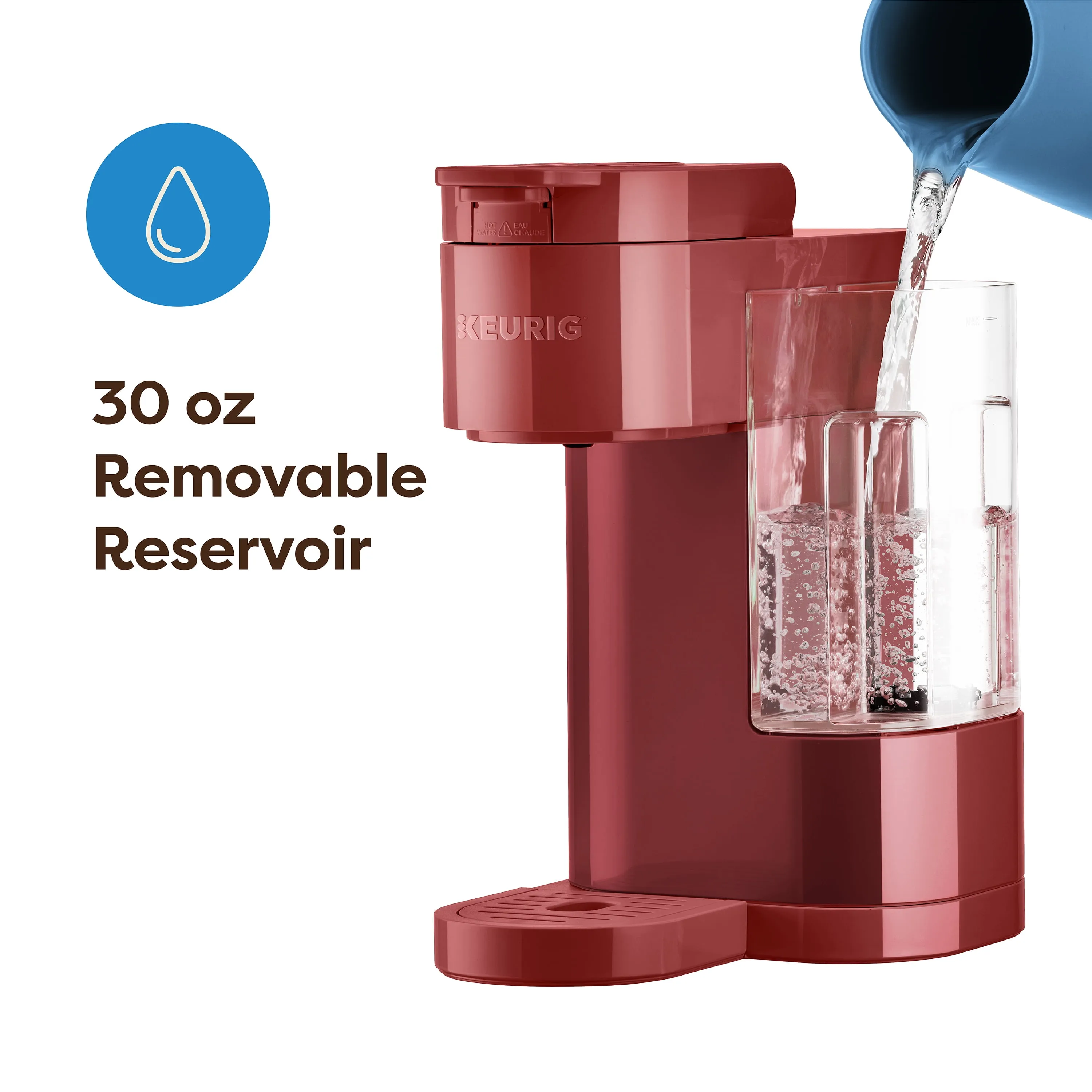 K-Express Essentials Single-Serve K-Cup Pod Coffee Maker - Red - Kaedas