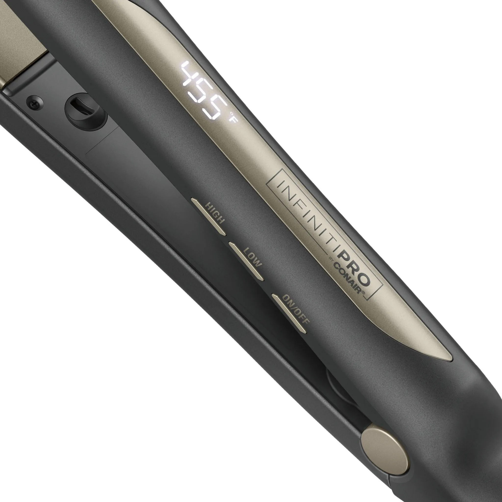 Tourmaline Ceramic Flat Iron, 1-Inch, Dark Gray - Kaedas