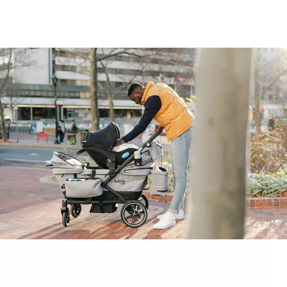 Caravan Coupe V2 Stroller Wagon - Gray/Black - Kaedas