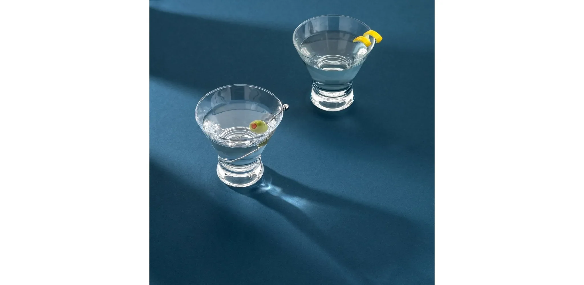 Afina Stemless Martini Glasses - 8.5 oz - Set of 6 - Kaedas