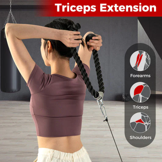 3-Piece Cable Machine Attachment Set for Home Gym - Kaedas