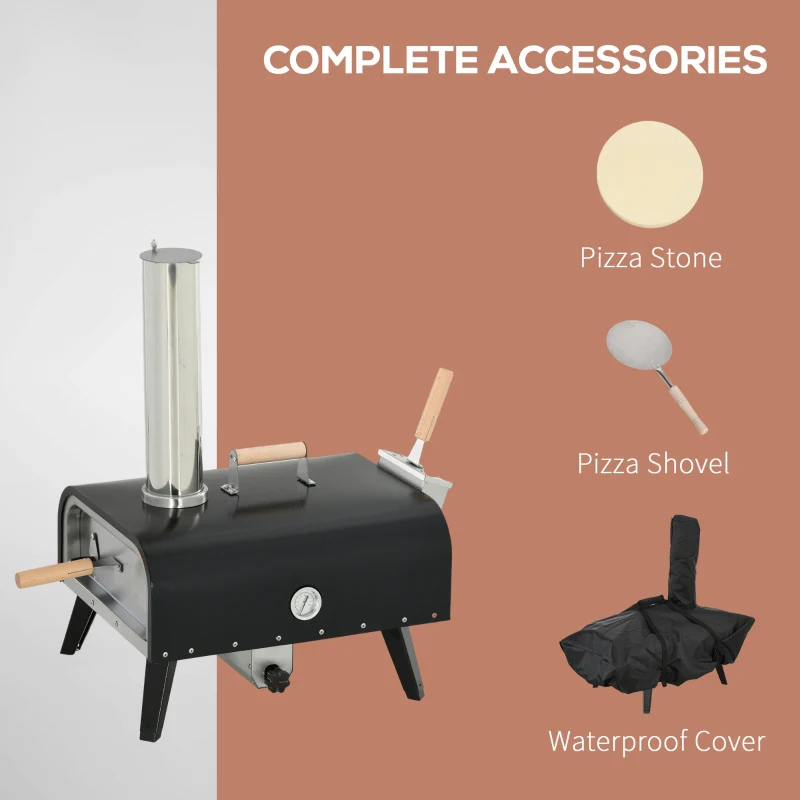 Outsunny Pellet Wood Fired Pizza Oven - Kaedas