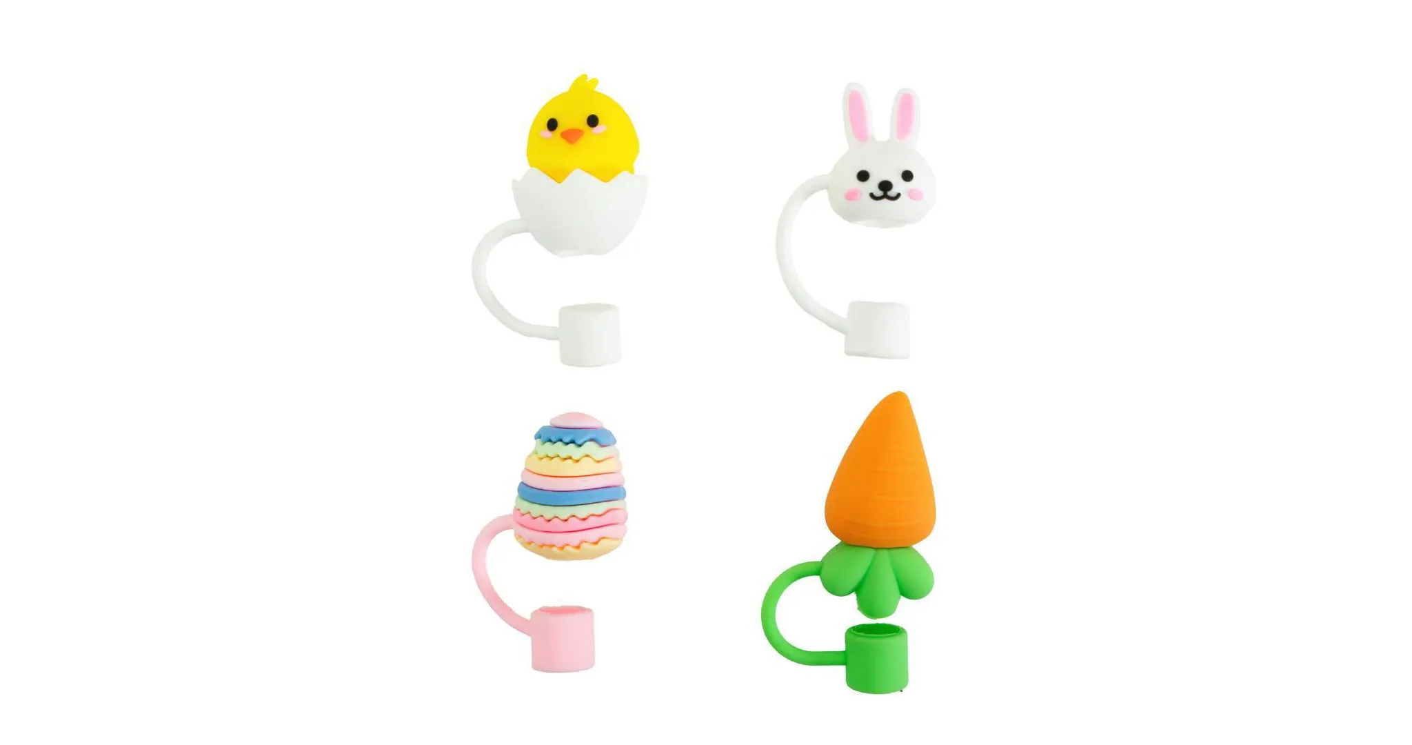 4pk Easter Straw Toppers - Kaedas
