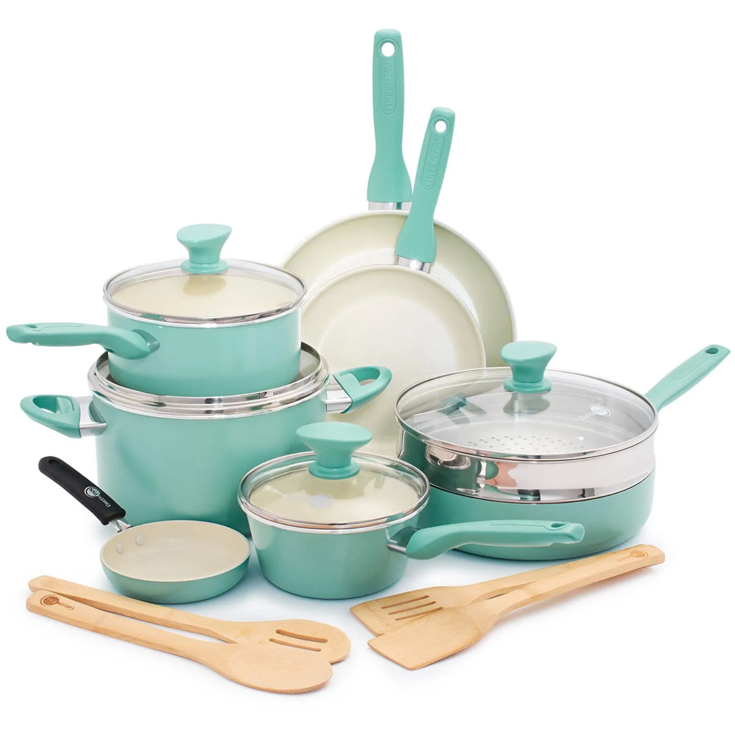Ceramic Nonstick 16-Piece Cookware Set - Kaedas