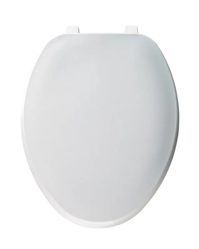 Elongated Plastic Closed Front Toilet Seat - White - Kaedas