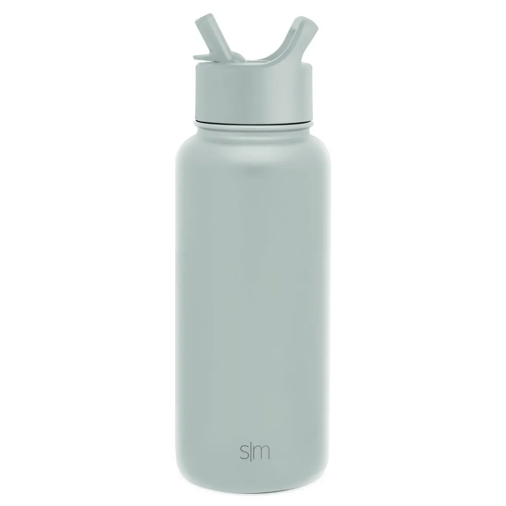 Stainless Steel 32oz Water Bottle with Straw Lid - Kaedas
