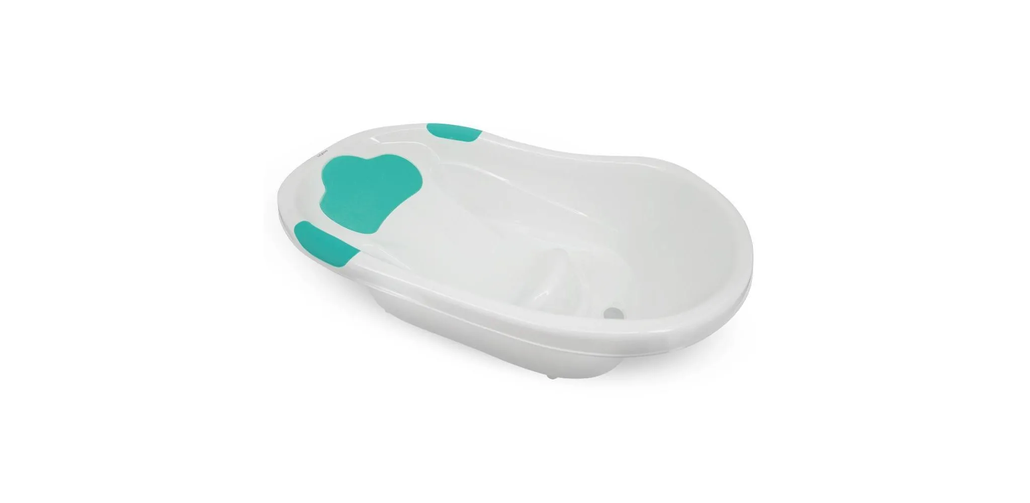 Baby Bathtub with Head Cushion - White - Kaedas