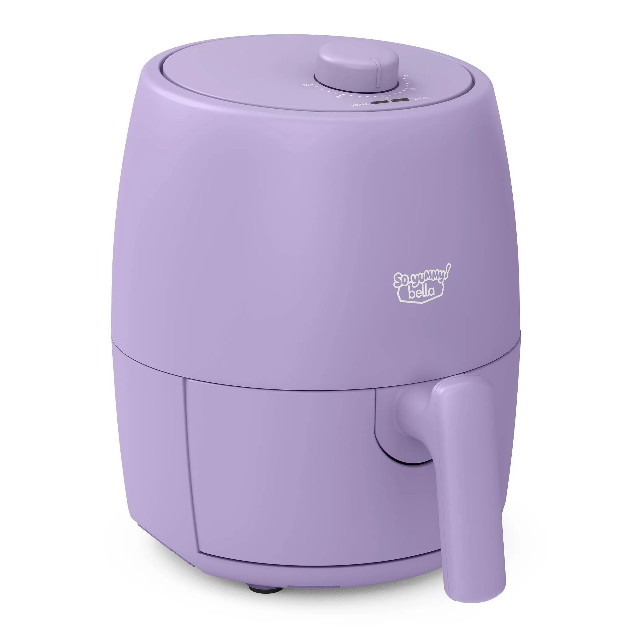 2Qt Lavender Air Fryer with 1200W Power and Dishwasher-Safe Parts - Kaedas
