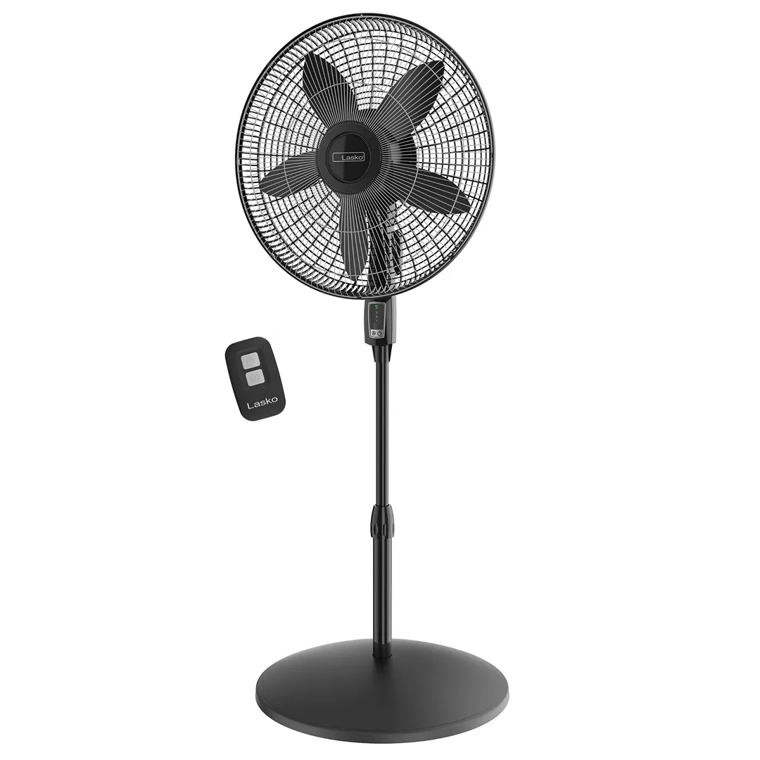Cyclone Max 18, 23 ft/s High-Velocity Pedestal Fan, Remote, 53 H, Black, S18605, New - Kaedas
