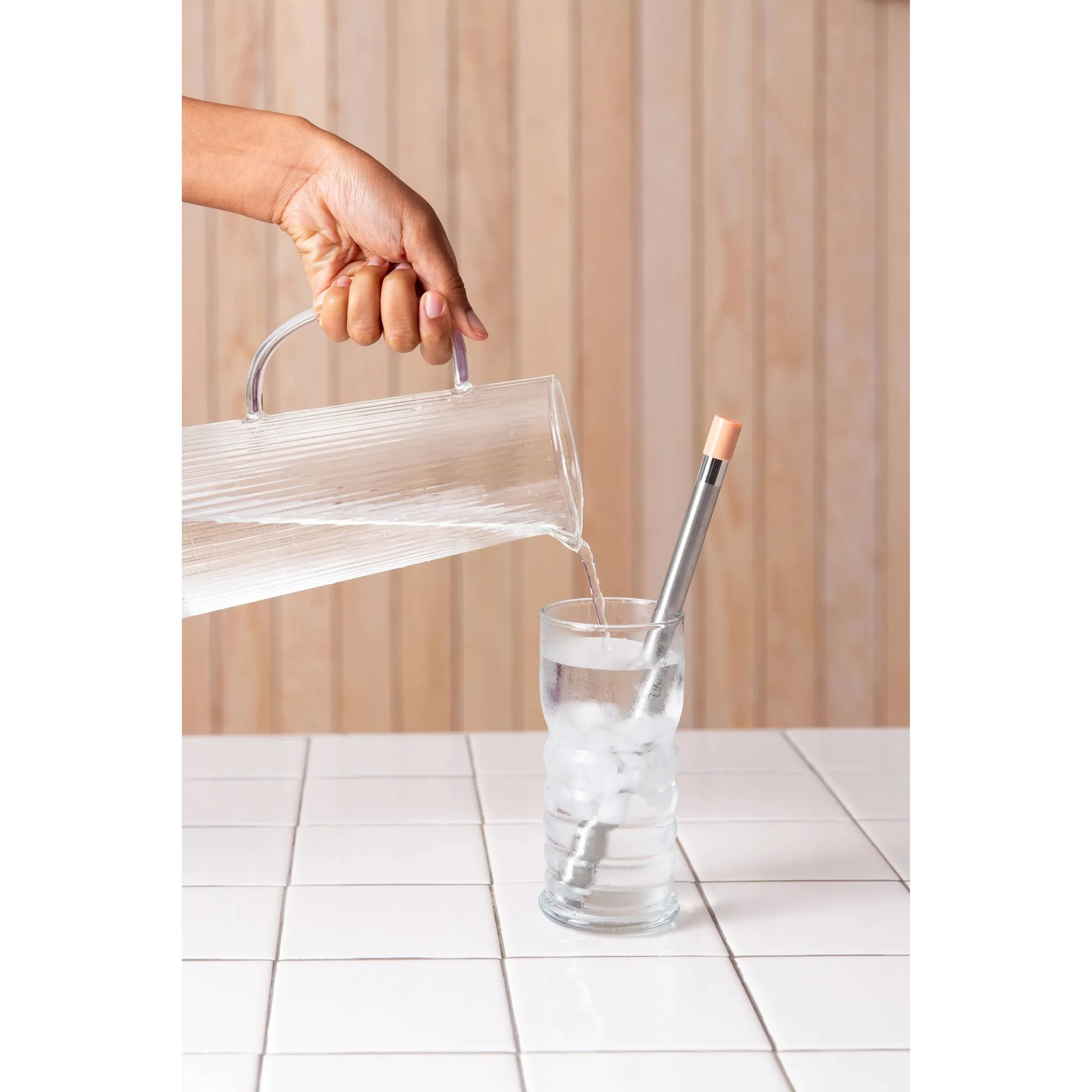 Sip Reusable Stainless Steel Water Filter Straw 3pk with 3 Cases Laguna/Apricot/Thistle - Kaedas
