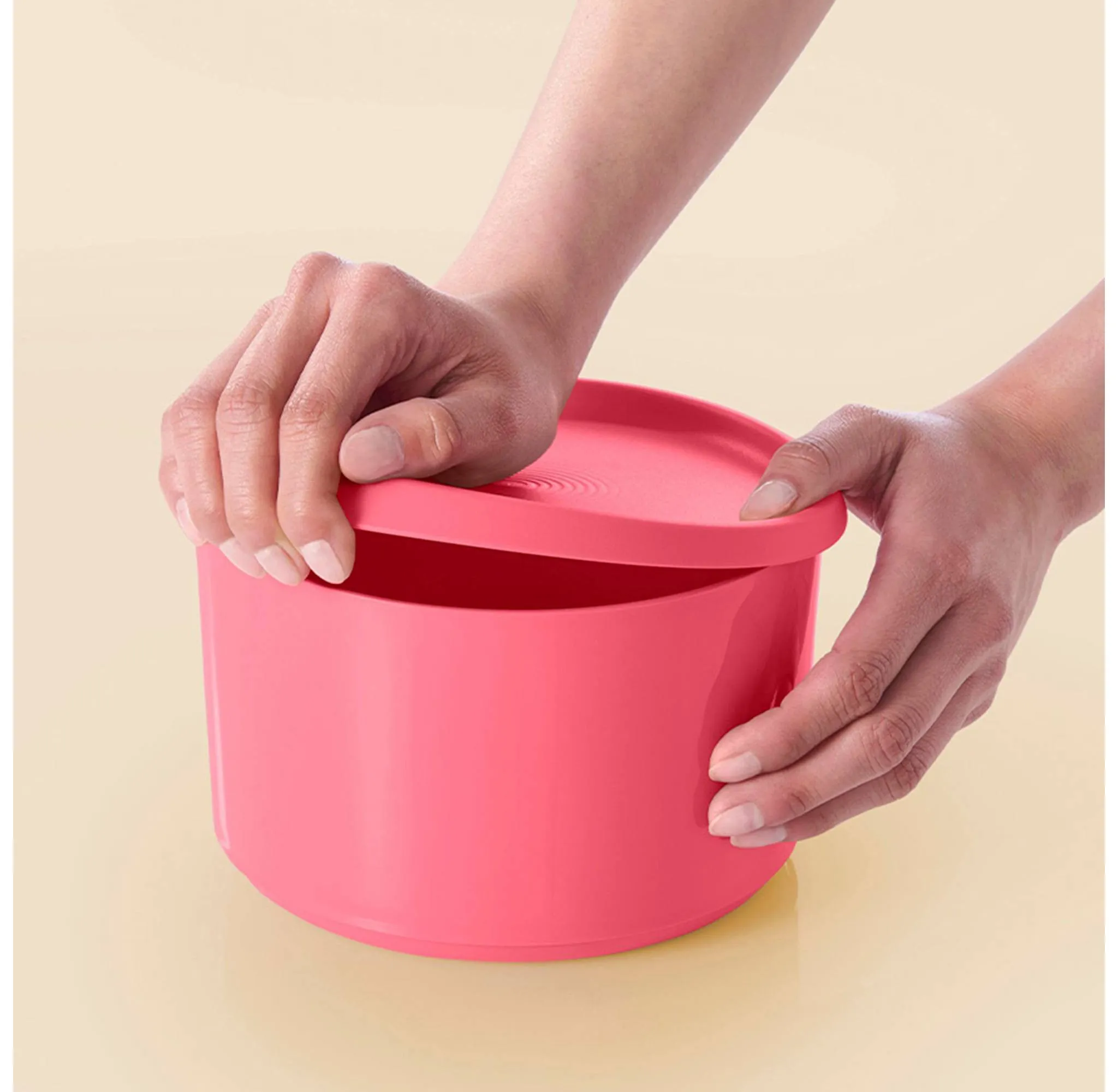 6-Piece Serve and Store Food Storage Canister Set - Pink - Kaedas