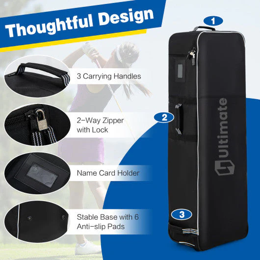 Soft-Sided Golf Travel Bag With Wheels - Kaedas